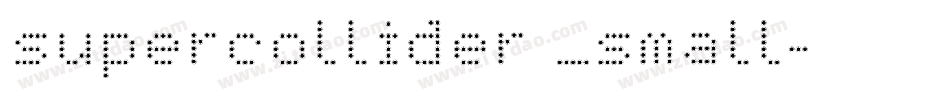 supercollider _small字体转换